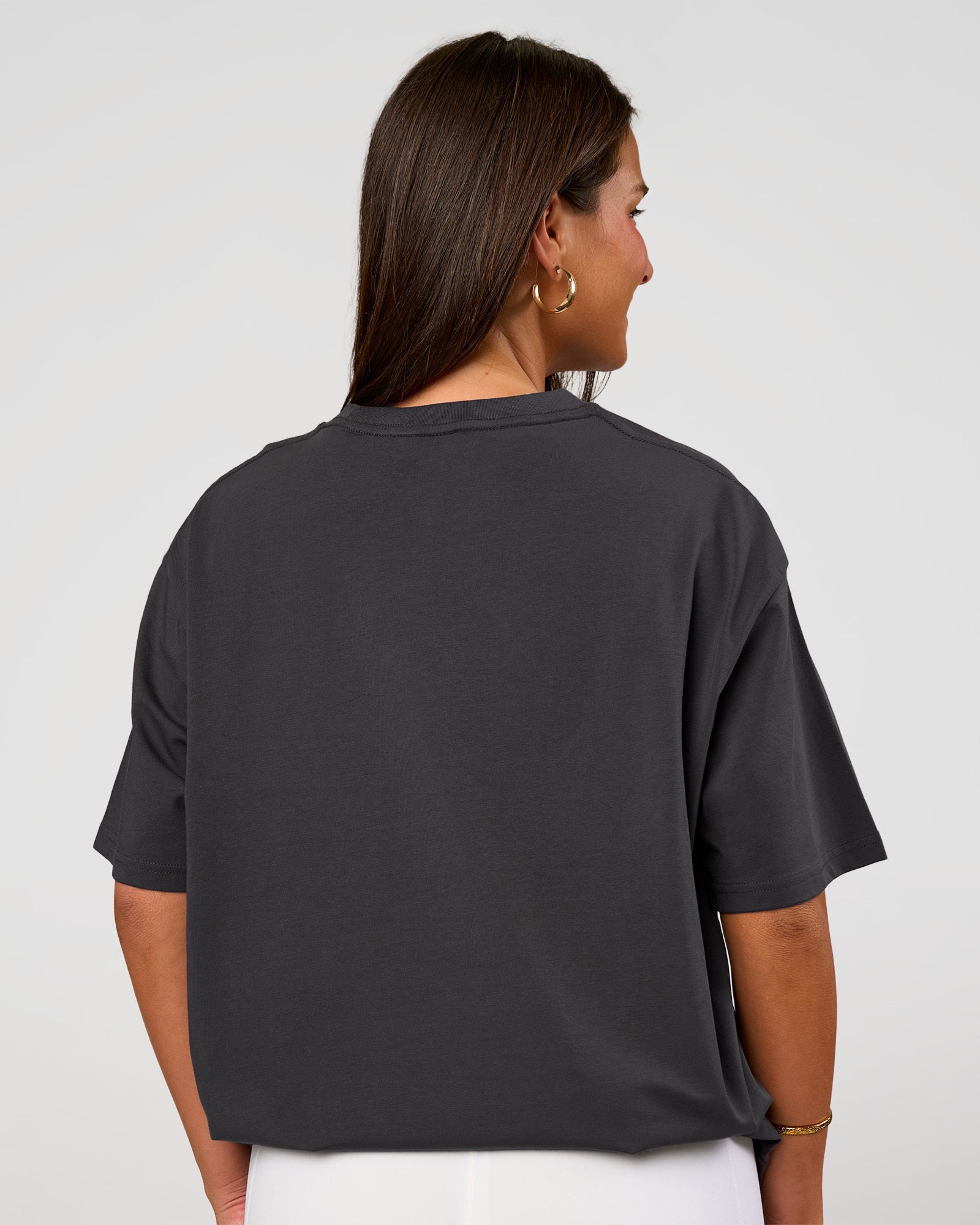 Go-To FLXCotton Oversized Tee - Dark Storm-White | LSKD – LSKD US