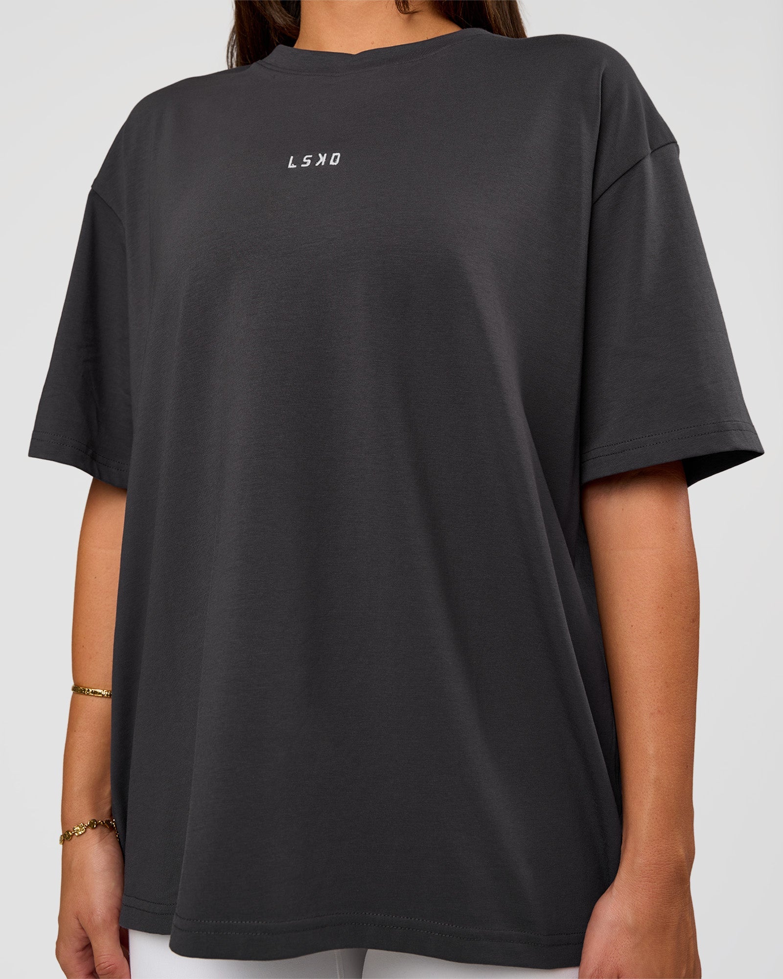 トップス 25SSmain story OversizedTee Darkshadow 2 Go-To FLXCotton Oversized Tee - Dark Storm-White | LSKD – LSKD US