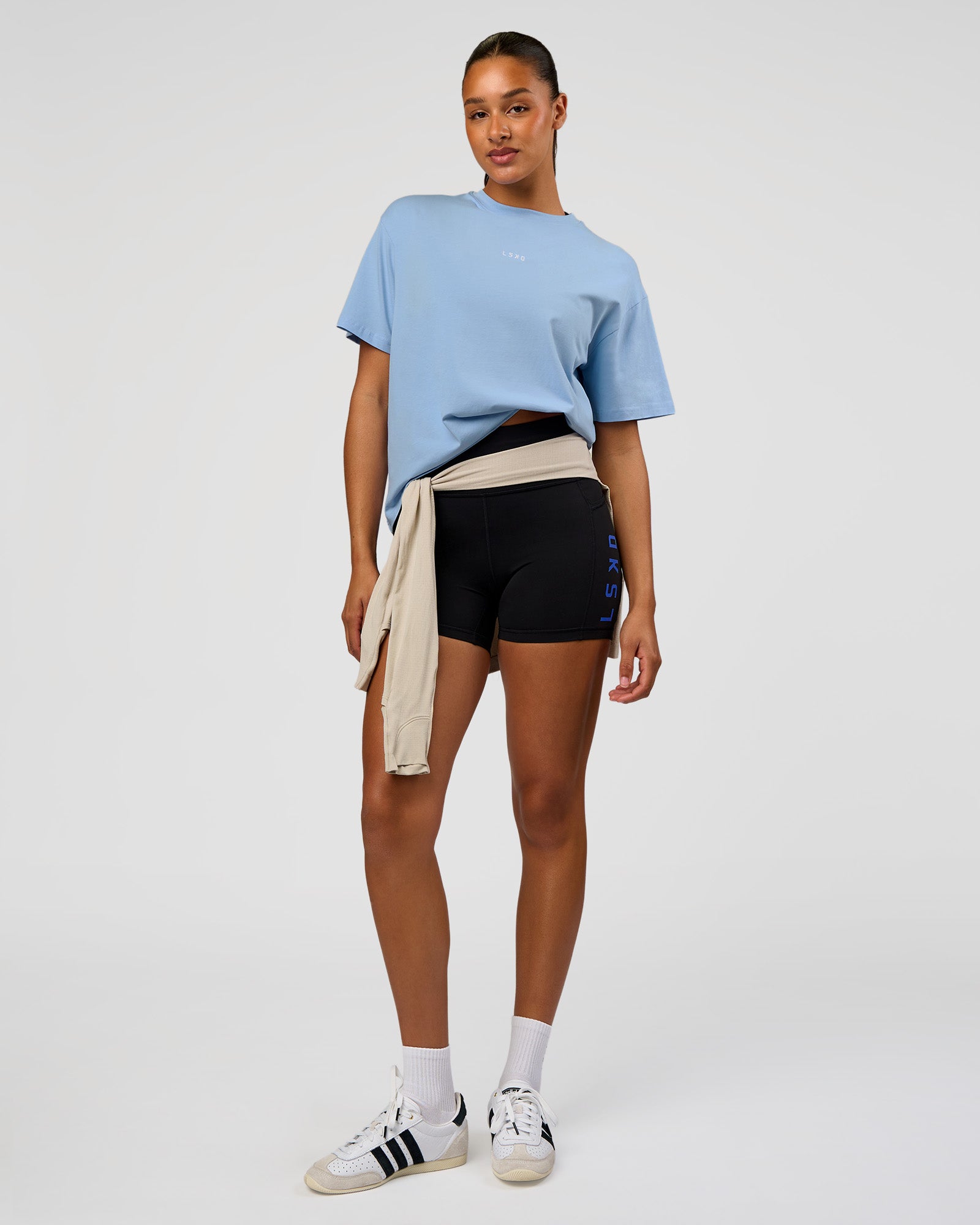 Go-To FLXCotton Oversized Tee - Open Air-White | LSKD – LSKD US