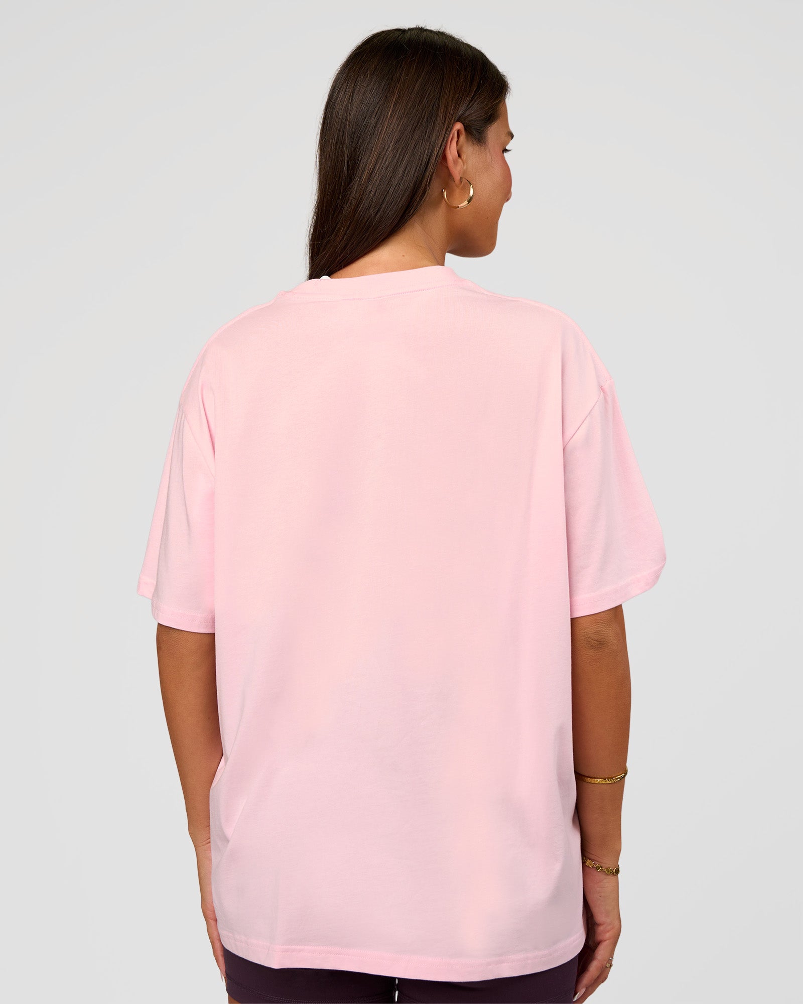 Go-To Script FLXCotton Oversized Tee - Marshmallow-White | LSKD