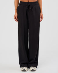 Woman wearing Go-To Wide Leg Track Pant - Black | Model:Bianca | Size:S | Thumbnail Index: 4