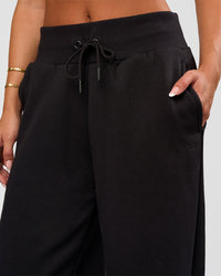 Woman wearing Go-To Wide Leg Track Pant - Black | Model:Bianca | Size:S | Thumbnail Index: 8