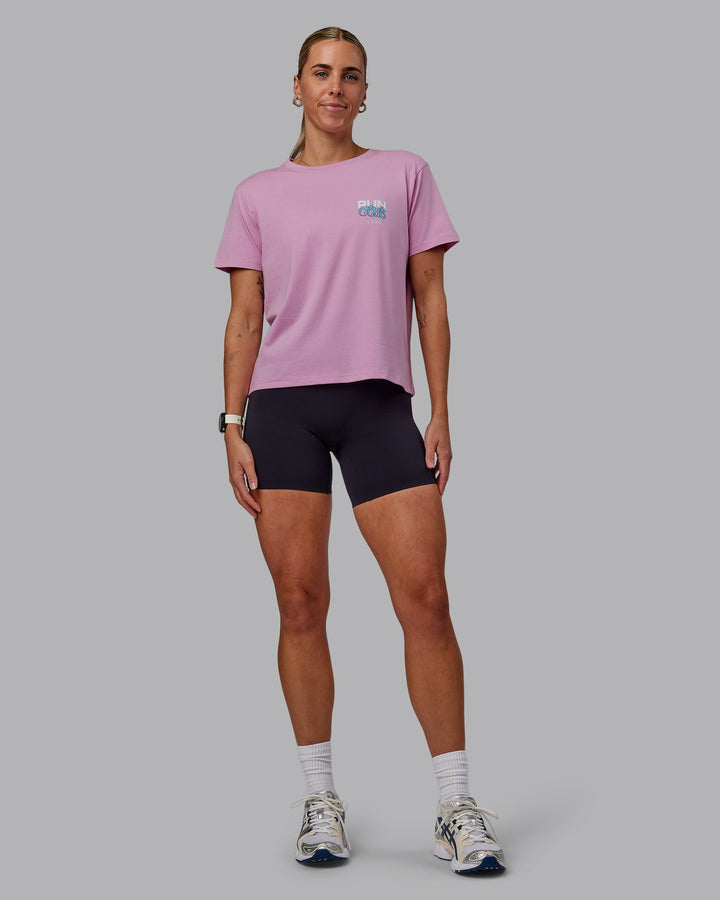 Gone Running FLXCotton Tee - Bubblegum-Skyride
