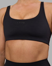 Impulse Reversible Sports Bra - Black | Thumbnail Index: 9