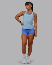 Woman wearing Lift Performance Tank - Glacial Blue | Thumbnail Index: 6
