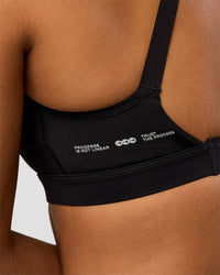 Woman wearing LimitLift Sports Bra - Black | Model:Rosie | Size:S | Thumbnail Index: 5