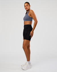 Woman wearing LimitLift Sports Bra - Night Shadow | Model:Rosie | Size:S | Thumbnail Index: 4