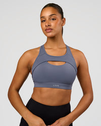 Woman wearing LimitLift Sports Bra - Night Shadow | Model:Rosie | Size:S | Thumbnail Index: 5