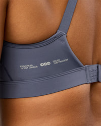 Woman wearing LimitLift Sports Bra - Night Shadow | Model:Rosie | Size:S | Thumbnail Index: 1