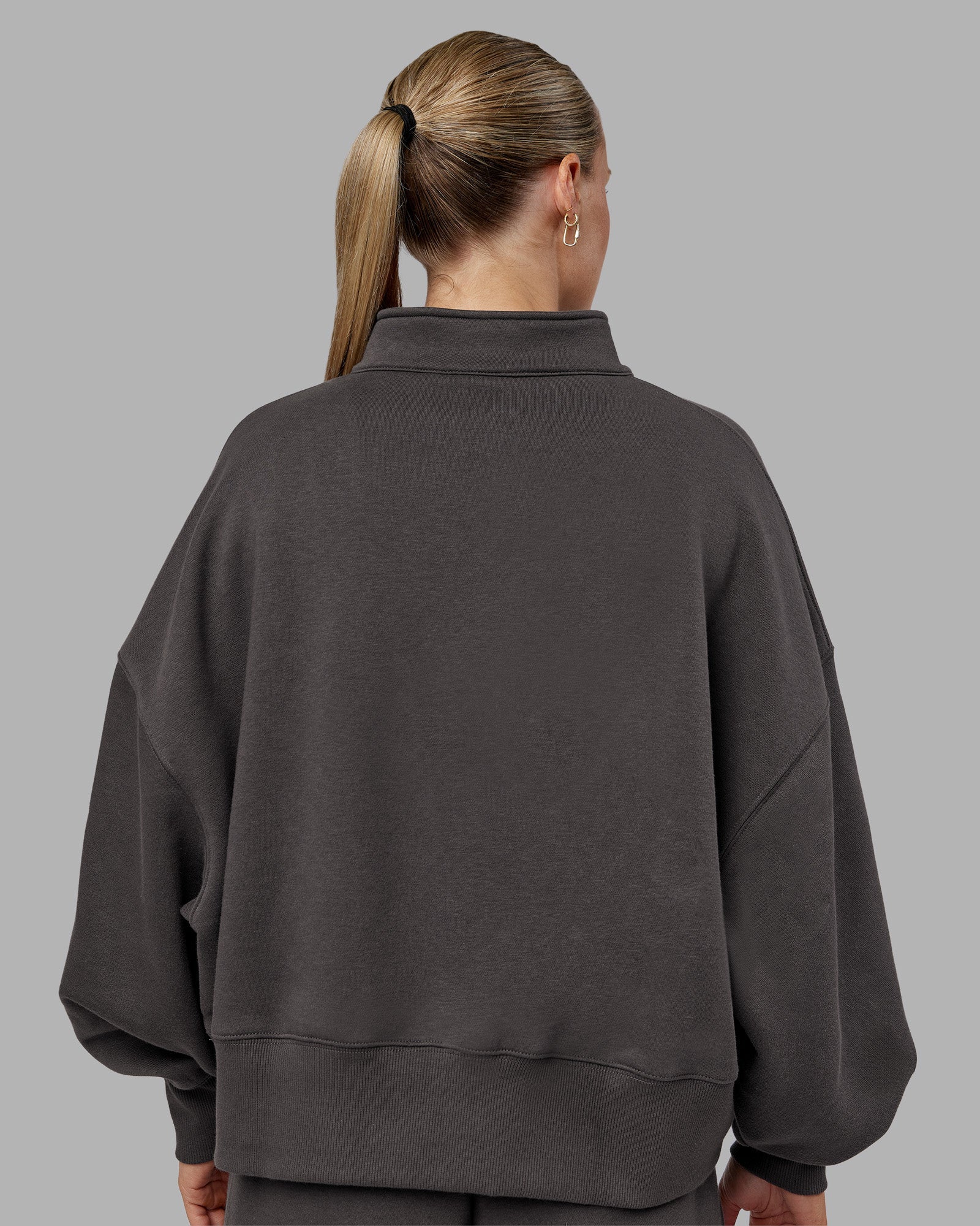 MVP 1/2 Zip Oversized Sweater - Dark Storm | LSKD – LSKD US