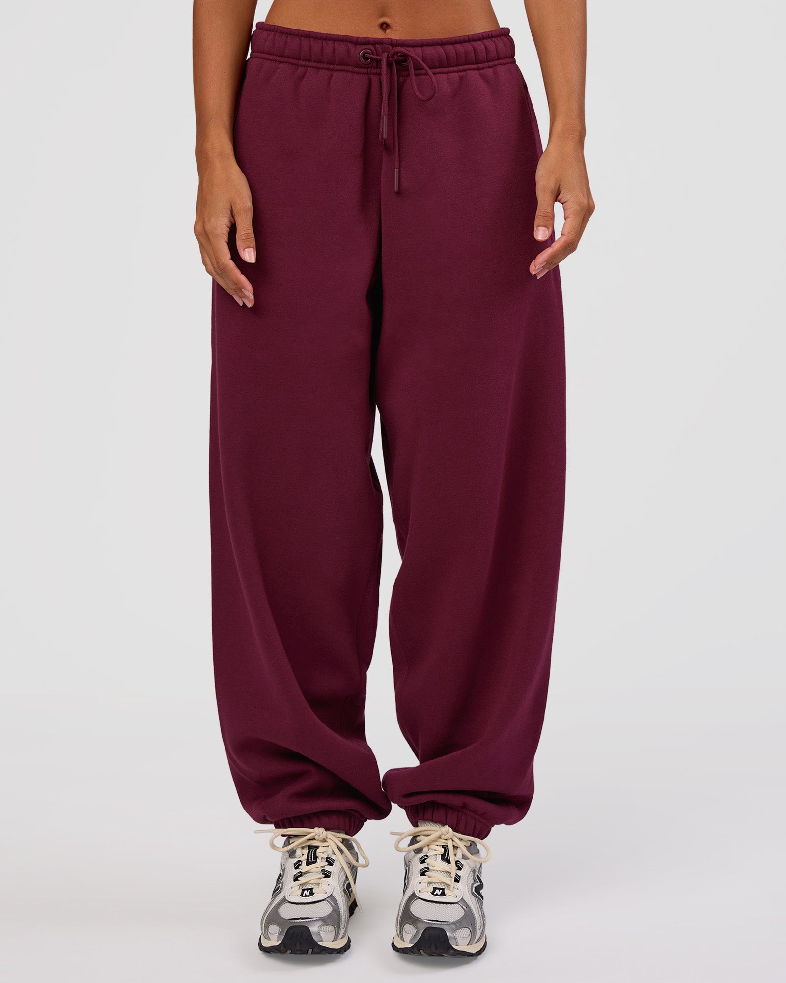 MVP Oversized Slouchy Fit Track Pant - Cherry Lacquer | LSKD – LSKD US