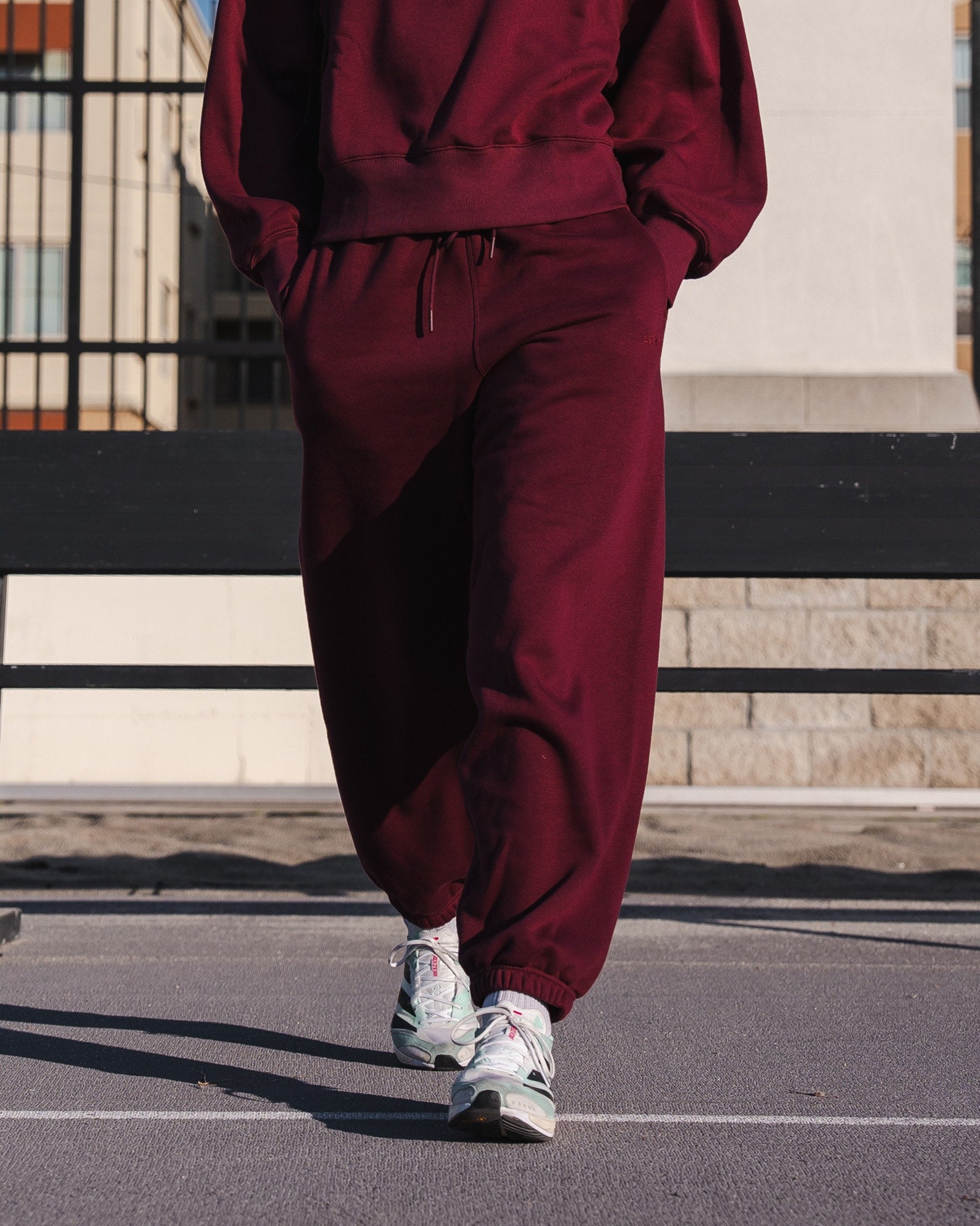 MVP Oversized Slouchy Fit Track Pant - Cherry Lacquer