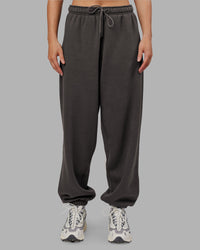 Woman wearing MVP Oversized Slouchy Fit Track Pant - Dark Storm | Model:Neve | Size:S | Thumbnail Index: 7