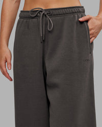 Woman wearing MVP Oversized Slouchy Fit Track Pant - Dark Storm | Model:Neve | Size:S | Thumbnail Index: 5