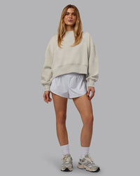 Woman wearing MVP Oversized Sweater - Shale Beige | Model:Emilie | Size:S | Thumbnail Index: 5