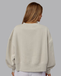 Woman wearing MVP Oversized Sweater - Shale Beige | Model:Emilie | Size:S | Thumbnail Index: 3