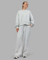 Woman wearing MVP Wide Leg Track Pant - Digital Mist| Model:Neve | Size:S | Thumbnail Index: 1