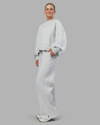 Woman wearing MVP Wide Leg Track Pant - Digital Mist| Model:Neve | Size:S | Thumbnail Index: 6