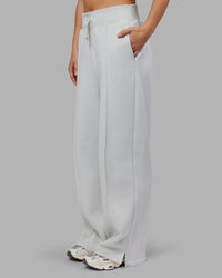Woman wearing MVP Wide Leg Track Pant - Digital Mist| Model:Neve | Size:S | Thumbnail Index: 0