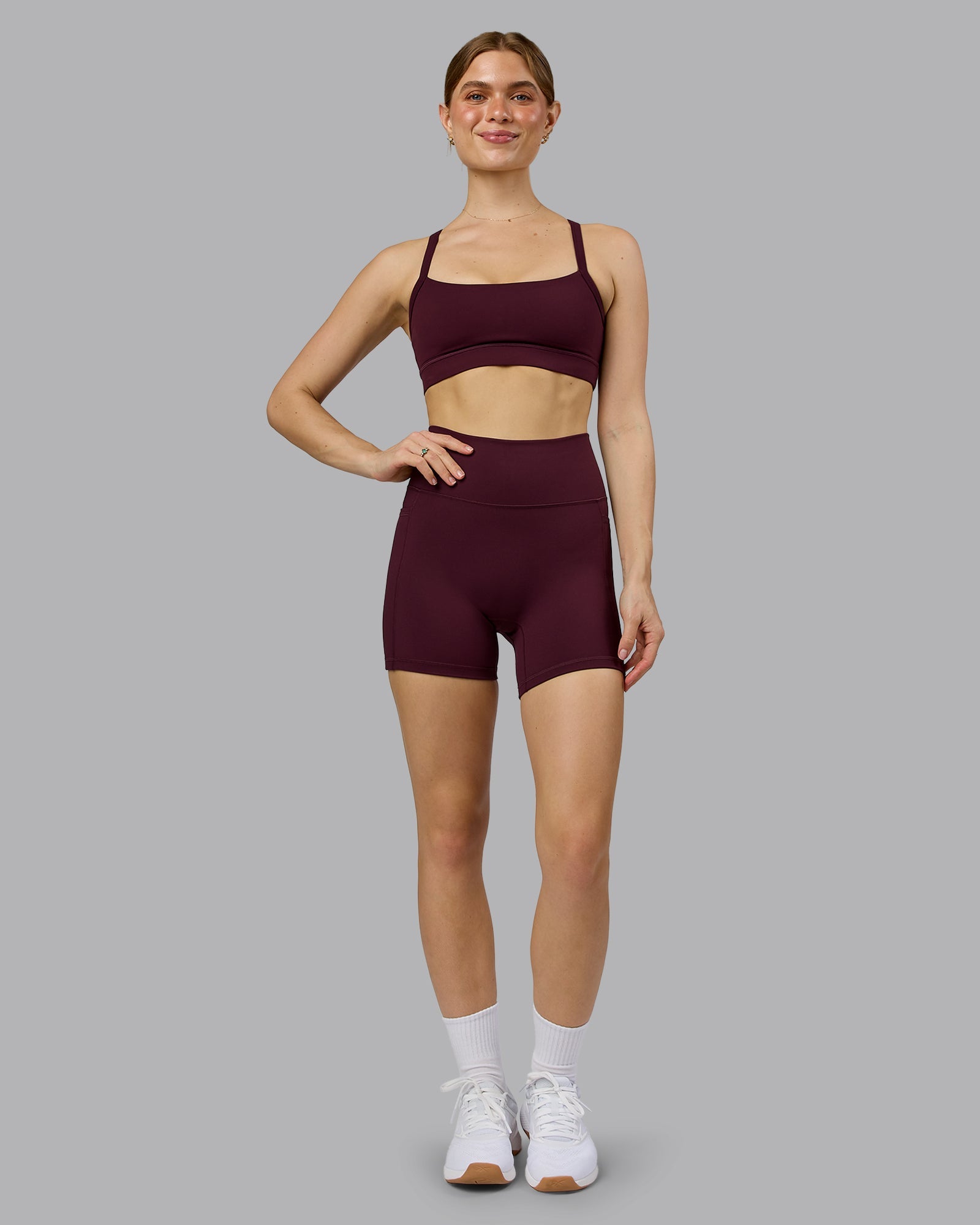 Momentum Sports Bra - Cherry Lacquer | LSKD – LSKD US