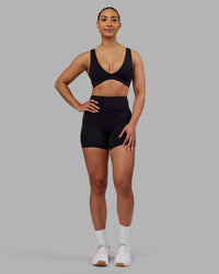 Woman wearing Reform Sports Bra - Black | Model:Ayla | Size:S | Thumbnail Index: 2