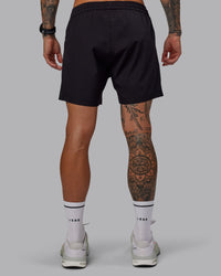 Man wearing Rep 5" Lined Performance Shorts in Black | Size:S | Thumbnail Index: 3