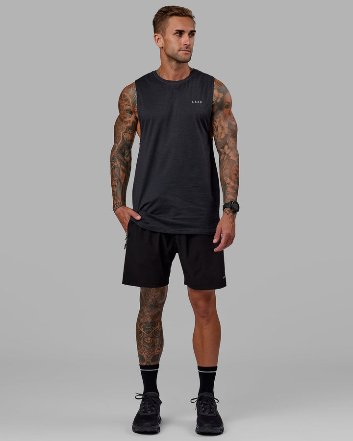 Rep 7&quot; Performance Shorts - Black-White
