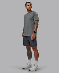 Man wearing Rep 7'' Performance Short in Dark Storm | Size:S