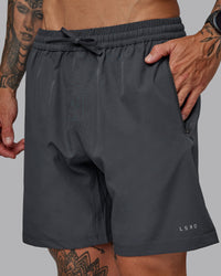 Man wearing Rep 7'' Performance Short in Dark Storm | Size:S
