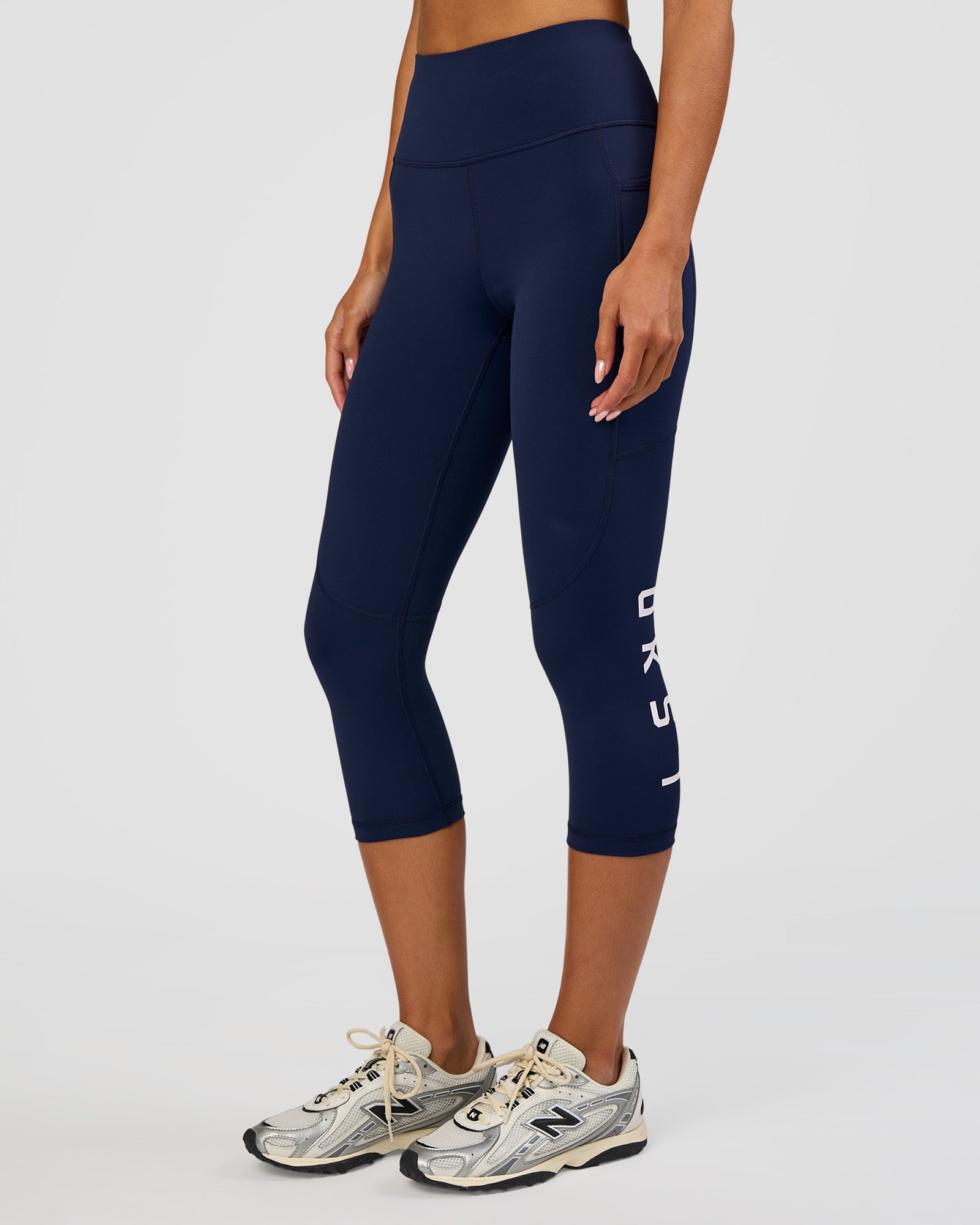 Rep Ultra High-Rise 3/4 Legging Pockets - Future Navy-White | LSKD