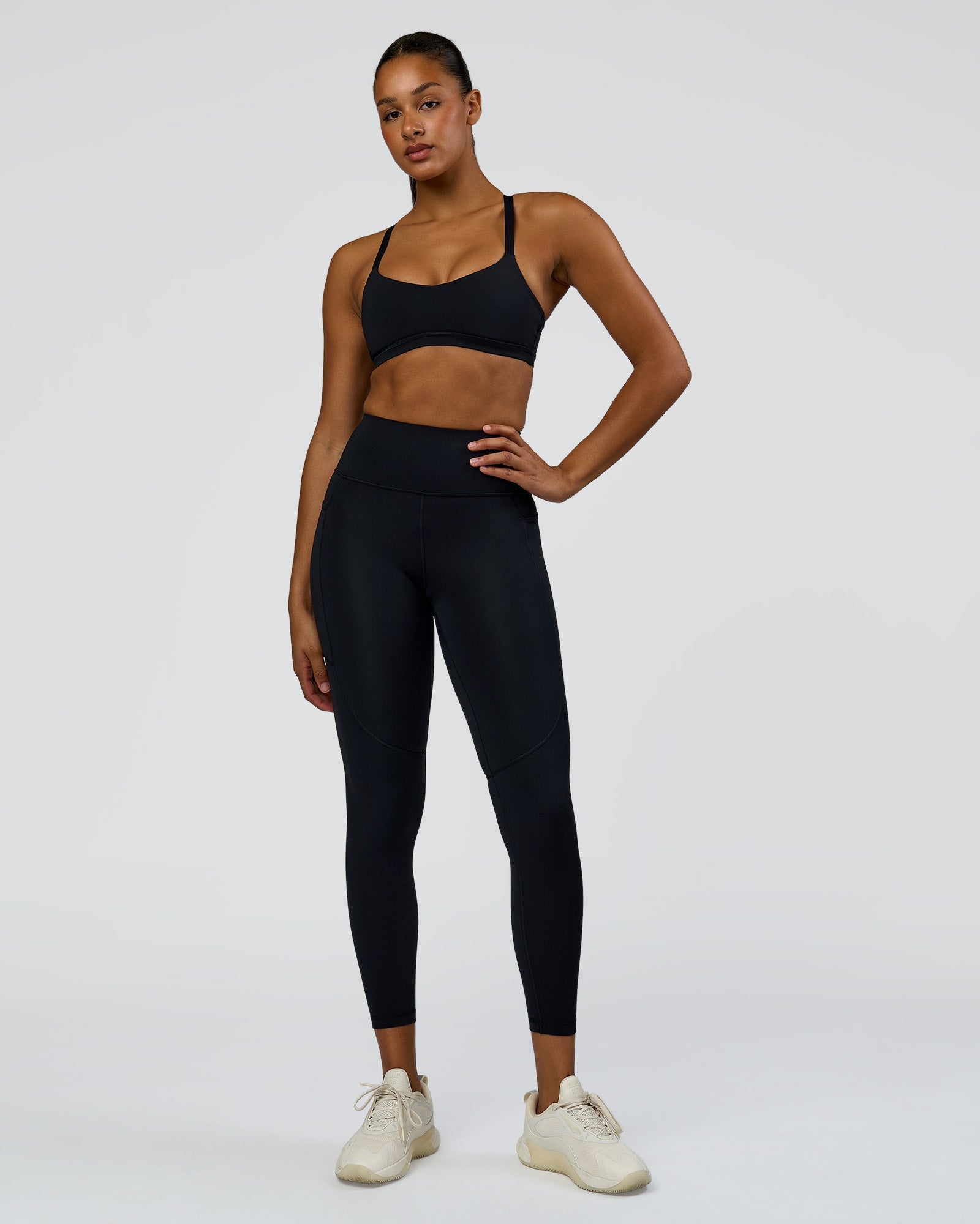 Rep Ultra High-Rise 7/8 Legging Pockets - Black-Palace Blue | LSKD