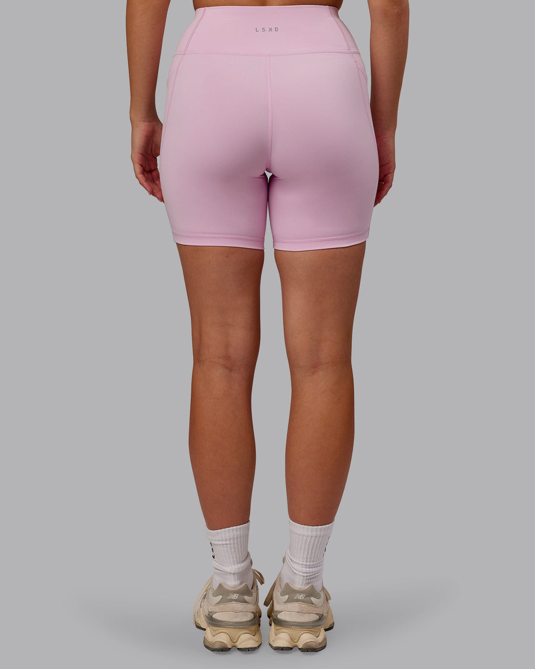 Rep Mid Shorts - Marshmallow-Cherry Lacquer