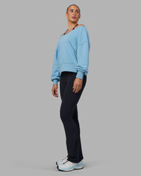 Woman wearing Show It Off Sweater - Glacier Lake | Model:Sophie | Size:S | Thumbnail Index: 5