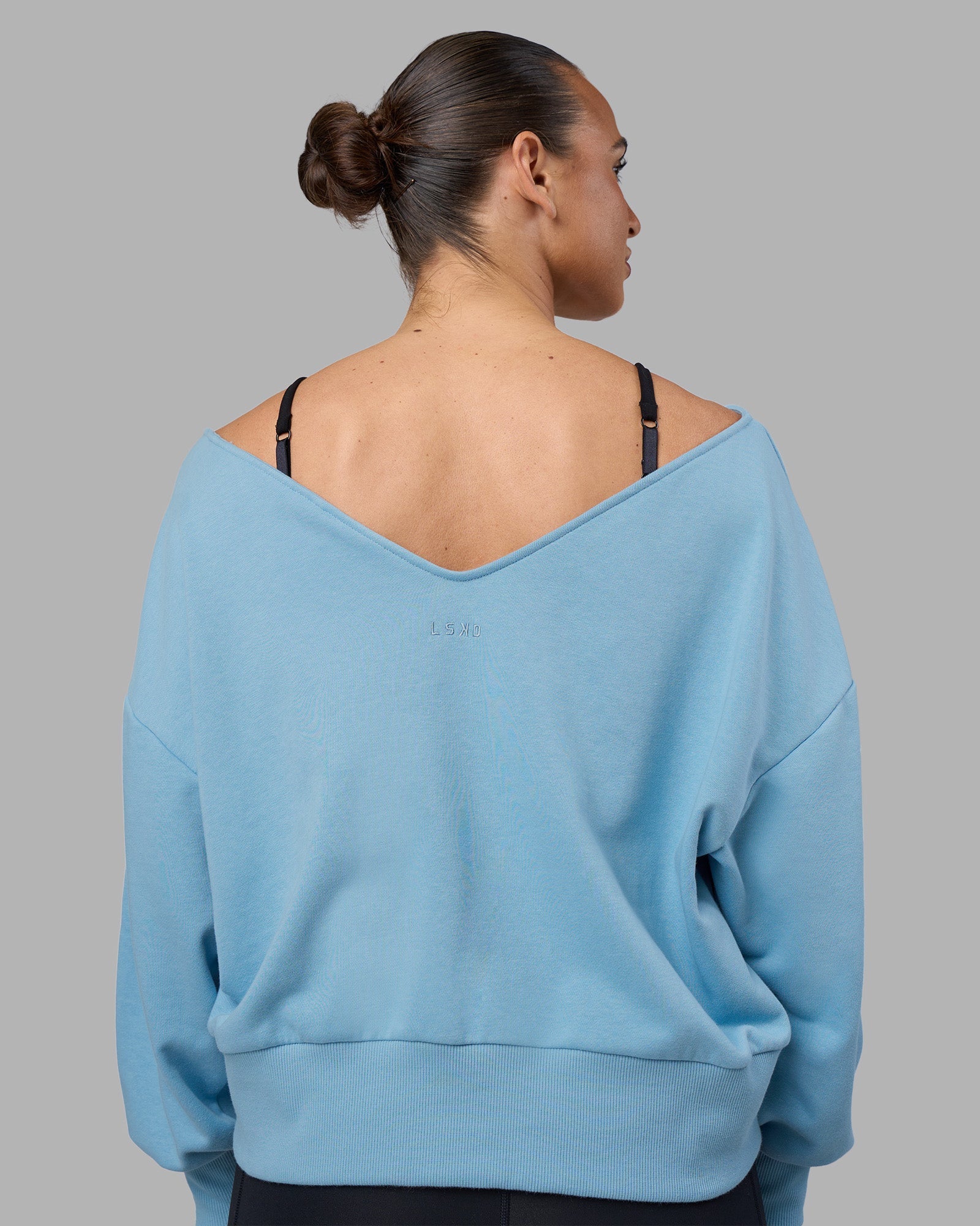 Woman wearing Show It Off Sweater - Glacier Lake | Model:Sophie | Size:S
