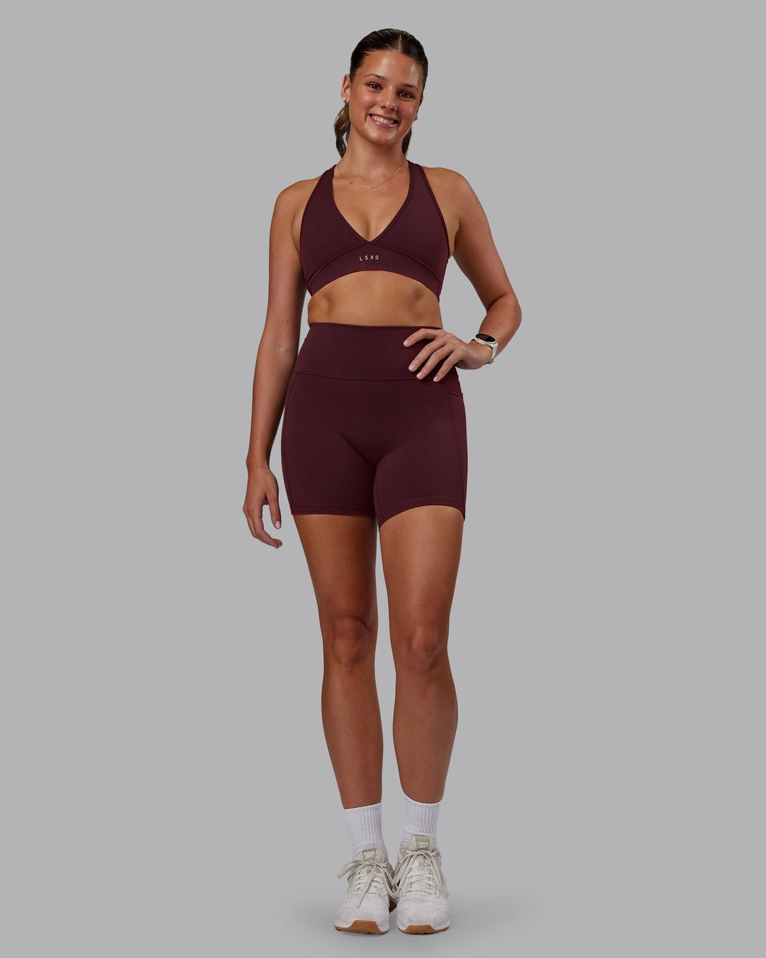 Stamina Sports Bra - Cherry Lacquer