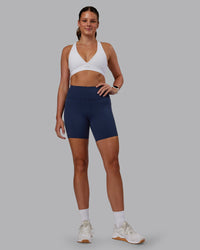 Woman wearing Stamina Sports Bra - White | Model:Phoebe | Size:S