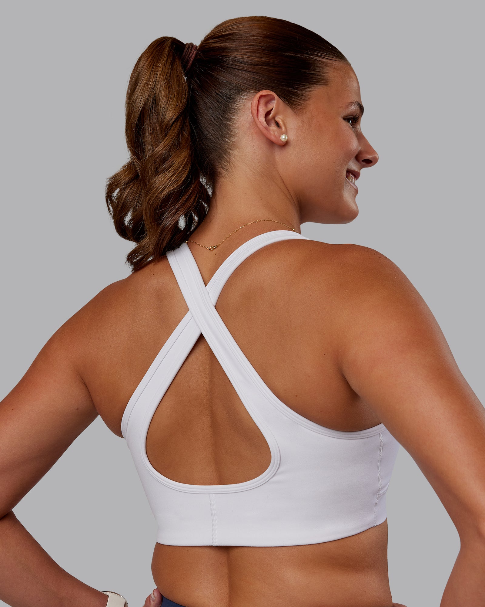 Stamina Sports Bra - White | LSKD – LSKD US