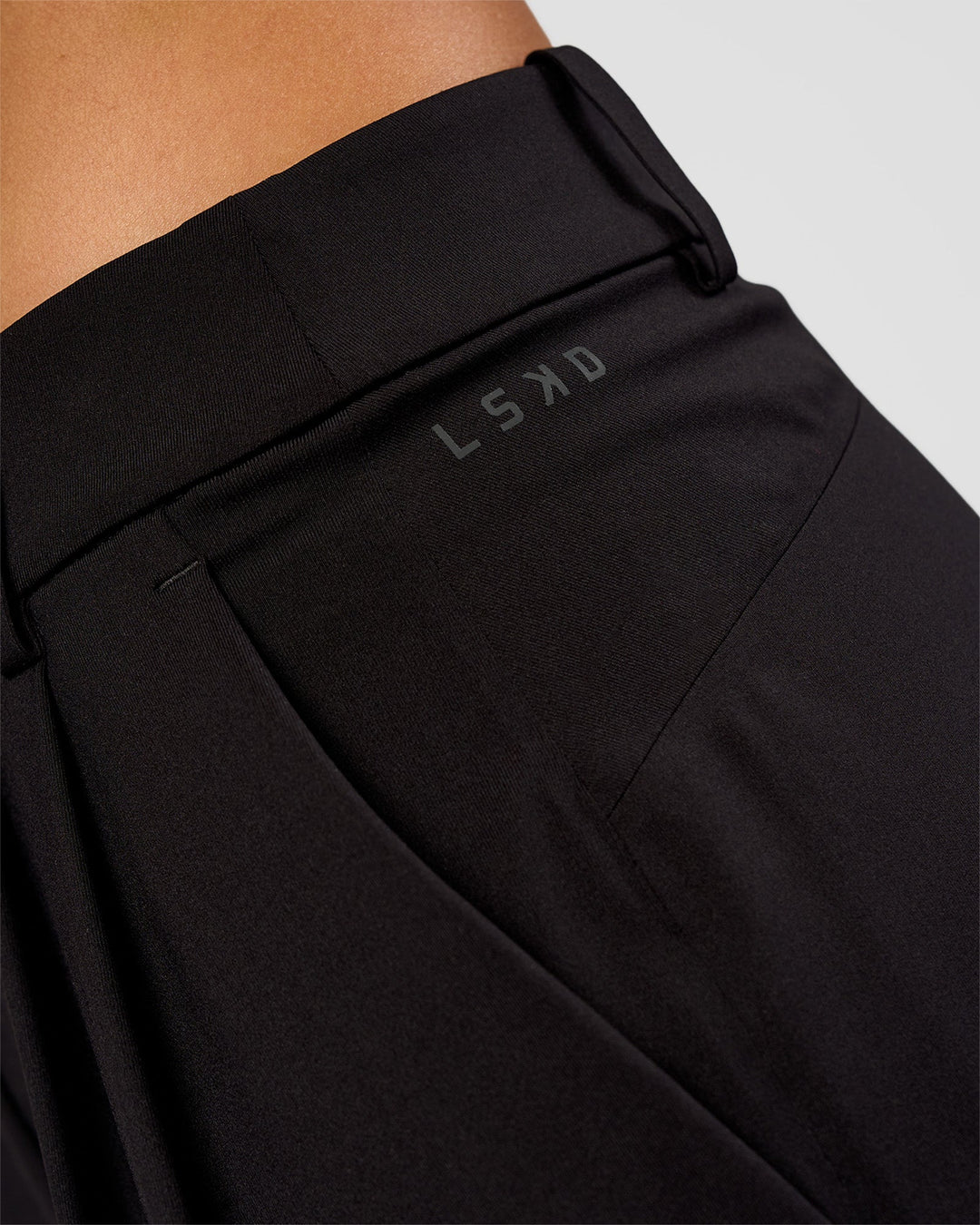 Woman wearing StretchShift Wide Leg Short - Black | Model:Ruby | Size:S - view 6