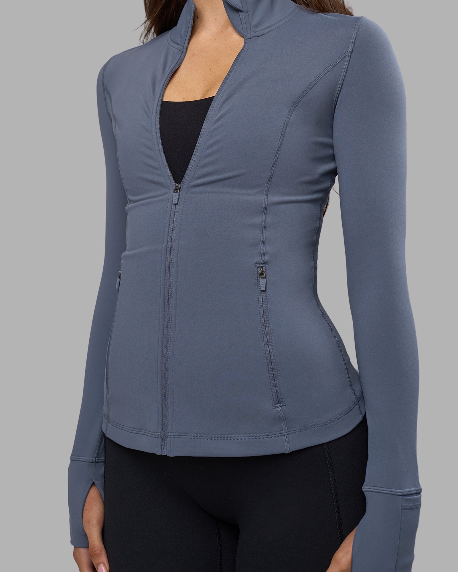 Stride Zip Through Jacket - Night Shadow | LSKD – LSKD US