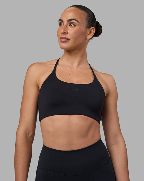 S-Model-Twist-Sports-Bra-Black