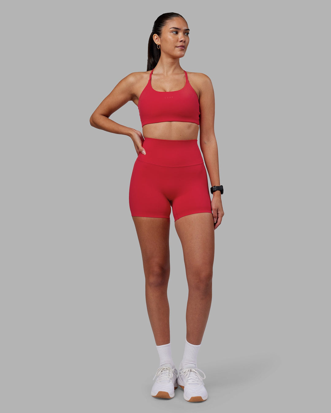Twist Sports Bra - Scarlet