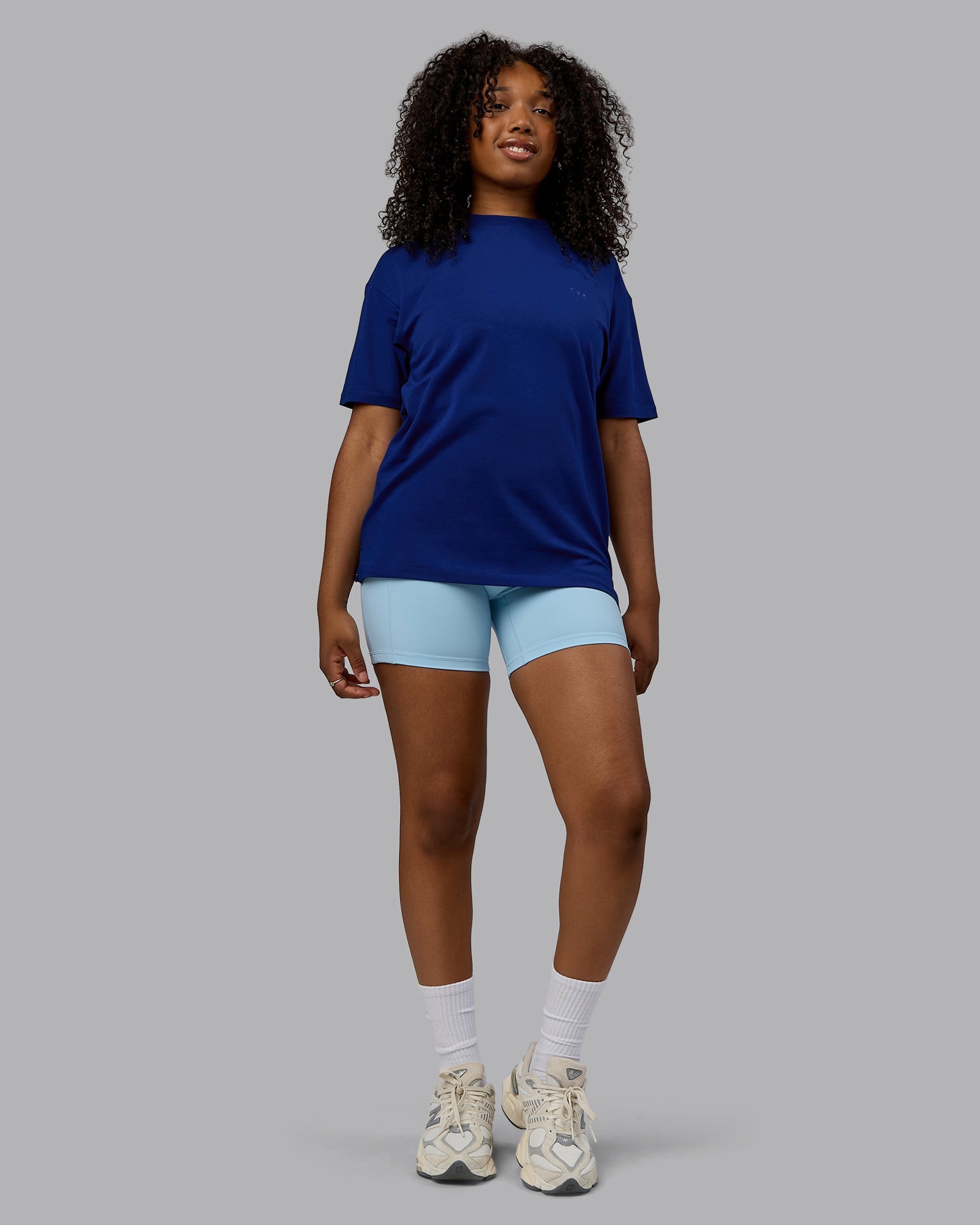 Unisex Deluxe PimaFLX Tee Oversize - Midnight Blue | LSKD