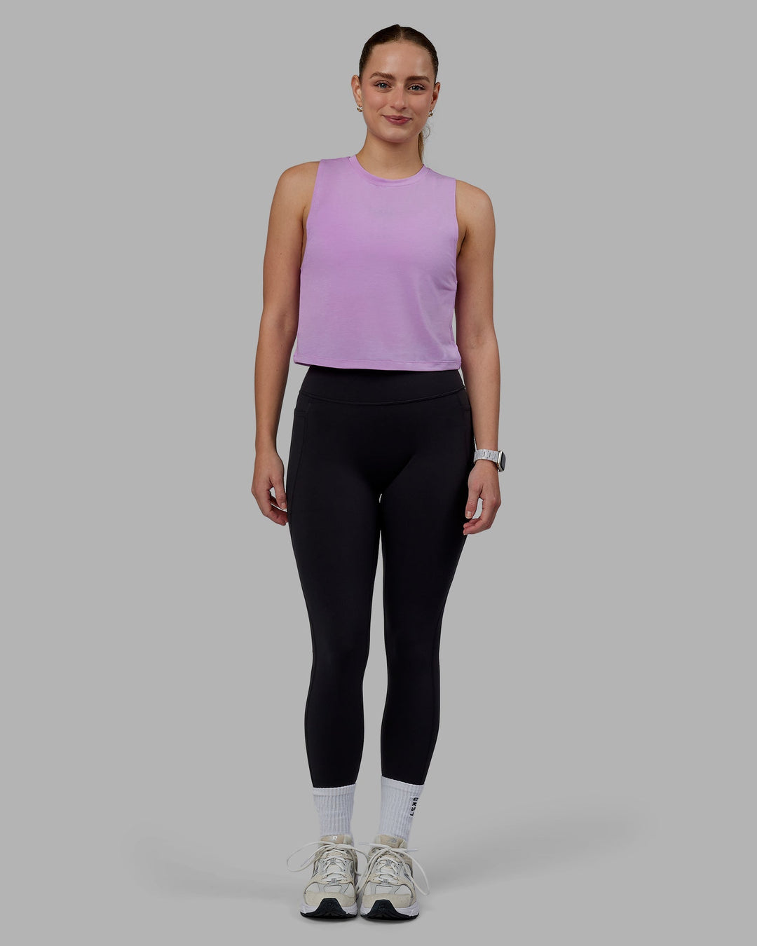 Vital Cropped Training Tank - Light Violet