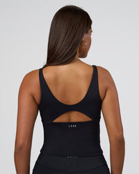 Woman wearing Vitality Active Tank - Black | Model:Bianca | Size:S | Thumbnail Index: 1