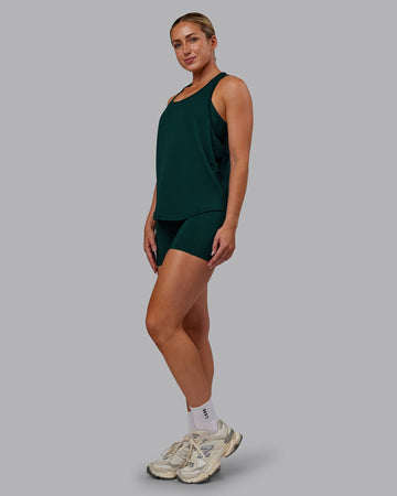 AeroFLX+ Drop Armhole Seamless Tank - Dark Moss/Dark Moss