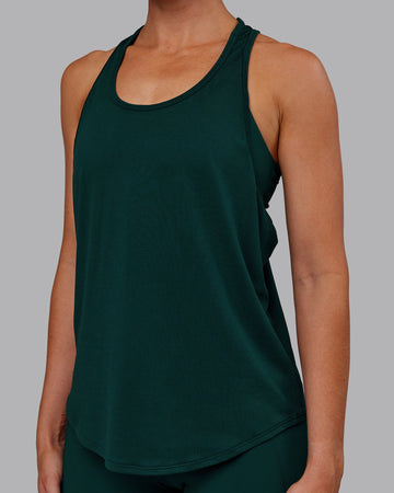 AeroFLX+ Drop Armhole Seamless Tank - Dark Moss/Dark Moss