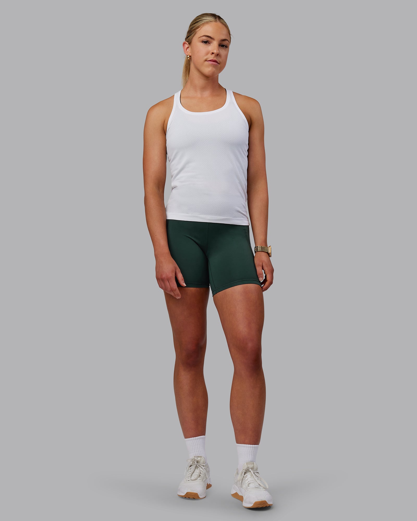 efu EATHER SLEEVELESS TOP ホワイトF Womens AeroFLX+ Seamless Tank - White| LSKD – LSKD US