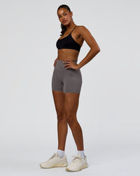 Woman wearing Infinite Contour Sports Bra - Black | Model:Rosie | Size:S | Thumbnail Index: 6