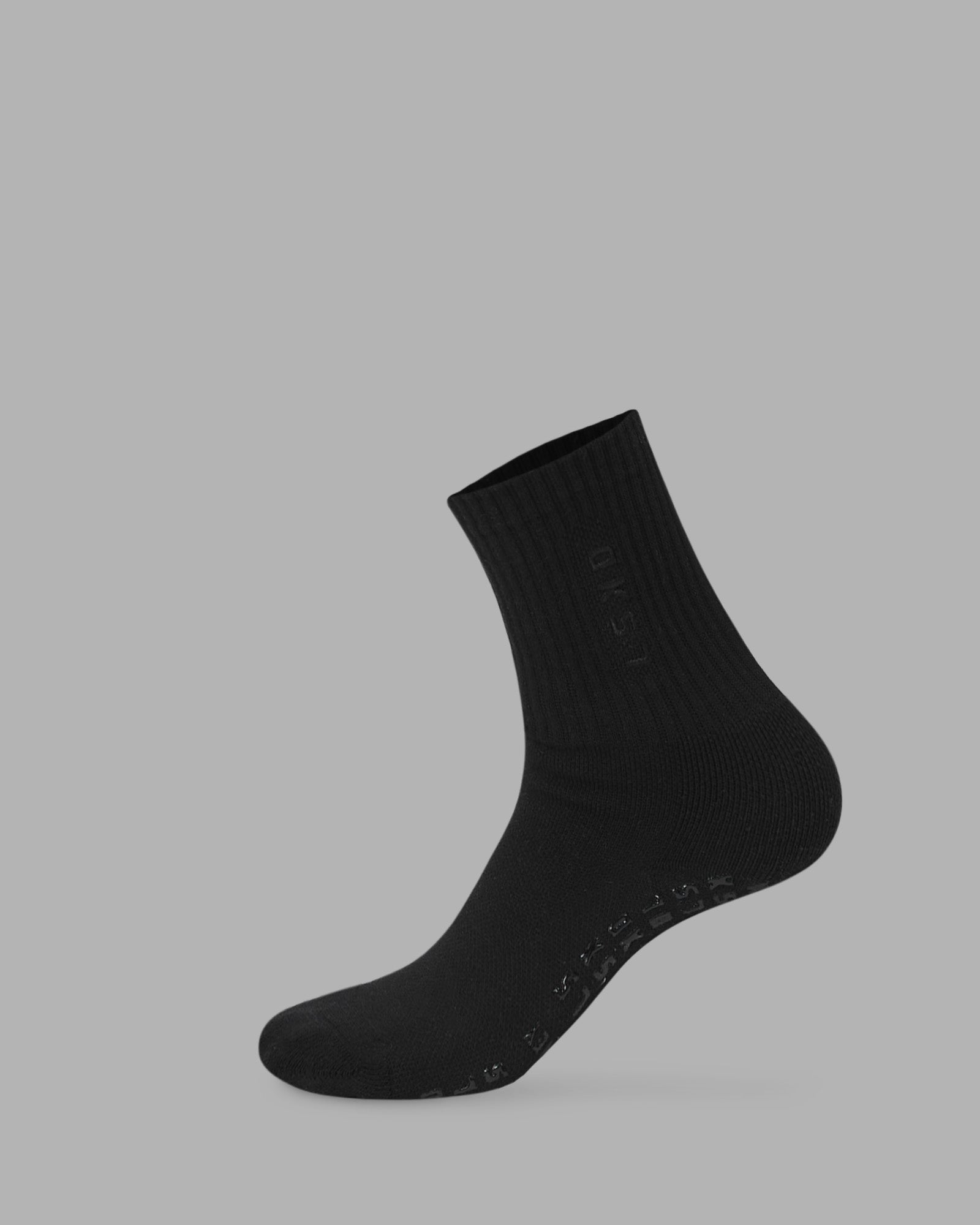 Signal Pilates Crew Grip Socks 2.0 - Black-Black