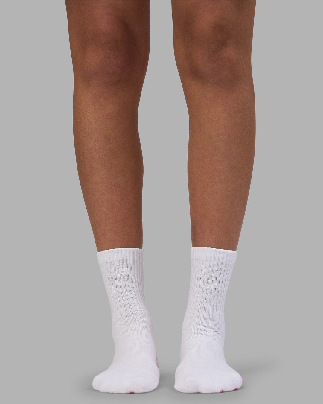 Signal Pilates Crew Grip Socks 2.0 - White-Ultra Pink